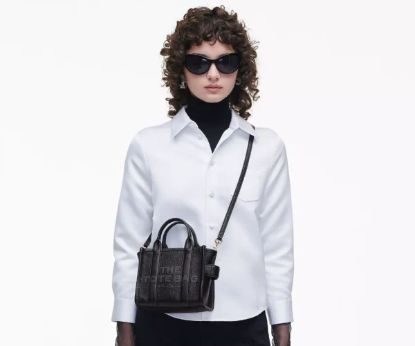 The Marc Jacobs Crossbody Tote Bag Leather Black - Image 2