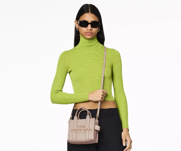 The Marc Jacobs Crossbody Tote Bag Leather Rose - Image 2