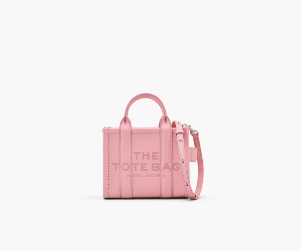The Marc Jacobs Crossbody Tote Bag Leather Ribbon Pink