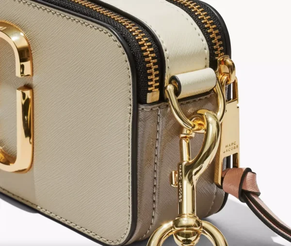 The Marc Jacobs Snapshot Cross-Body Bag Ivory/Silver/Bronze - Image 4