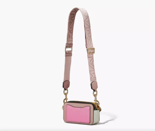 The Marc Jacobs Snapshot Cross-Body Bag Colorblock Rose/Goldenrod/Vanilla - Image 5