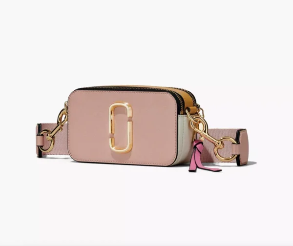 The Marc Jacobs Snapshot Cross-Body Bag Colorblock Rose/Goldenrod/Vanilla - Image 2