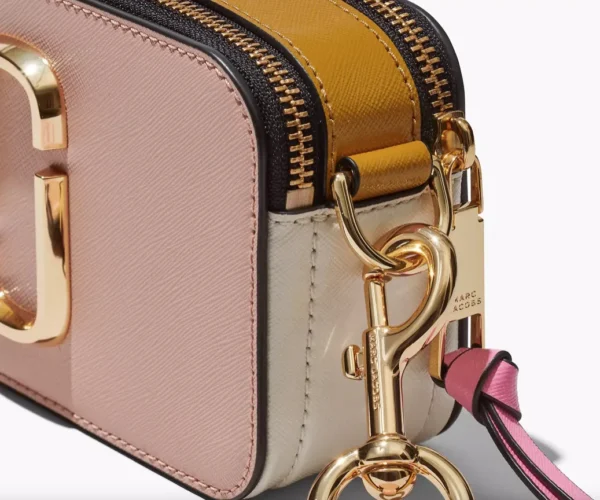 The Marc Jacobs Snapshot Cross-Body Bag Colorblock Rose/Goldenrod/Vanilla - Image 4