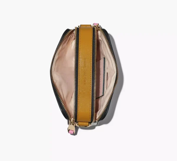 The Marc Jacobs Snapshot Cross-Body Bag Colorblock Rose/Goldenrod/Vanilla - Image 6