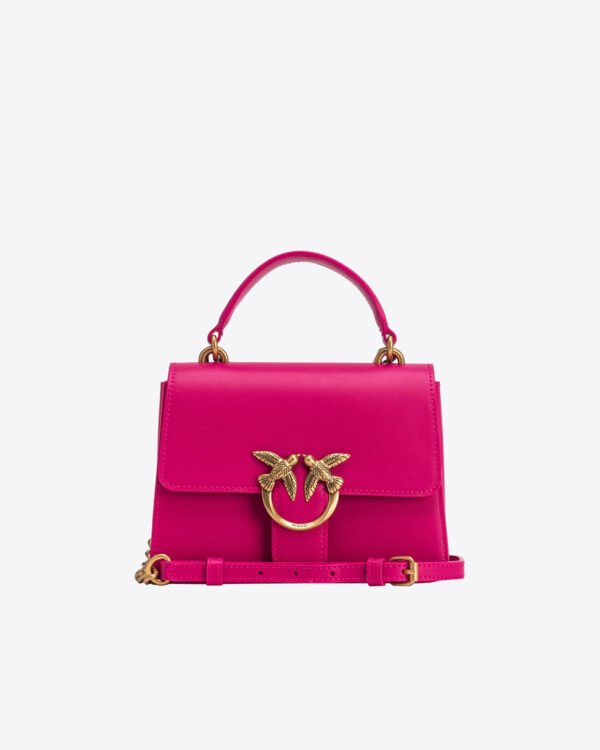 Mini Love Bag One Top Handle Light Simply PINKO PINK-ANTIQUE GOLD