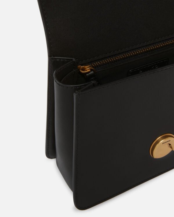 Mini Love Bag One Top Handle Light Simply BLACK-ANTIQUE GOLD - Image 4