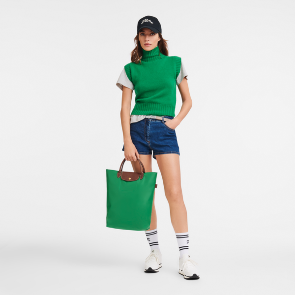 Le Pliage Original M Tote bag Vertical Green - Image 2