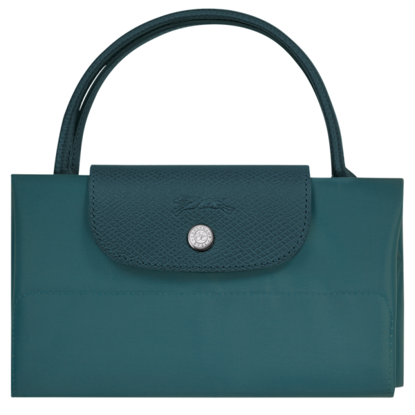 Le Pliage Green M Tote bag Vertical Peacock - Image 7