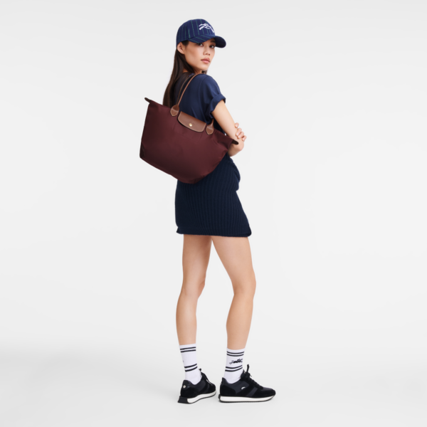 Le Pliage Original M Tote bag Burgundy - Image 2