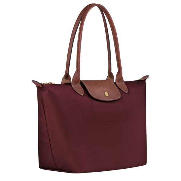 Le Pliage Original M Tote bag Burgundy - Image 3