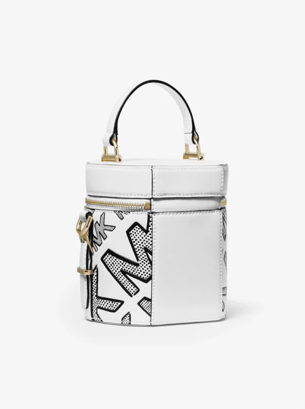 Michael Kors Bedford Travel Medium Satchel Bag in White - Image 2