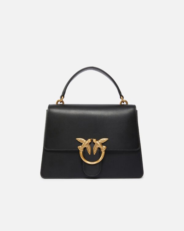 Classic Love Bag One Top Handle Light Simply BLACK-ANTIQUE GOLD