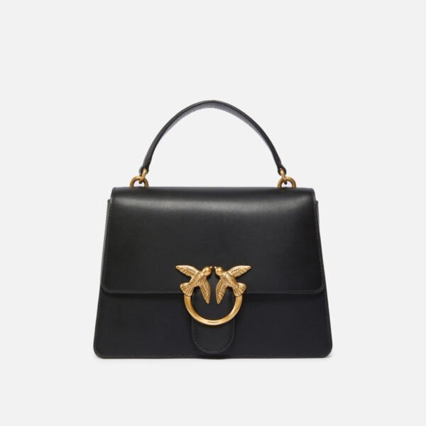 Classic Love Bag One Top Handle Light Simply BLACK-ANTIQUE GOLD