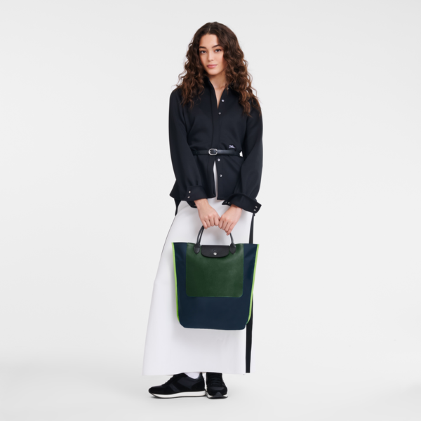 Cabas Longchamp M Tote bag Navy - Image 2