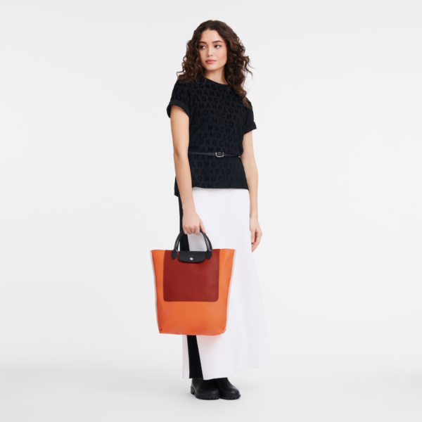 Cabas Longchamp M Tote bag Orange - Image 2