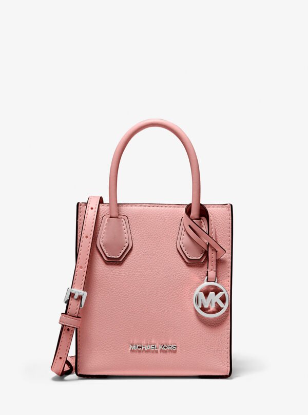 Michael Kors Mercer Extra-Small Pebbled Leather Crossbody Bag PRIMROSE