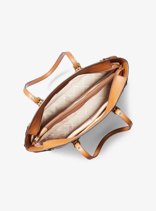 Michael Kors Voyager Medium Logo Tote Bag Vanilla - Image 2