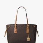 Michael Kors Voyager Medium Logo Tote Bag Brown