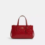 Coach Nina Small Tote Bag in Signature Leather Red