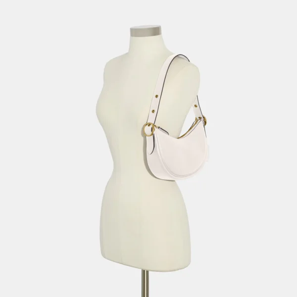 Coach Luna Shoulder Bag Leather White - Image 5