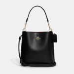 Coach Mollie Bucket Bag 22 Leather Black