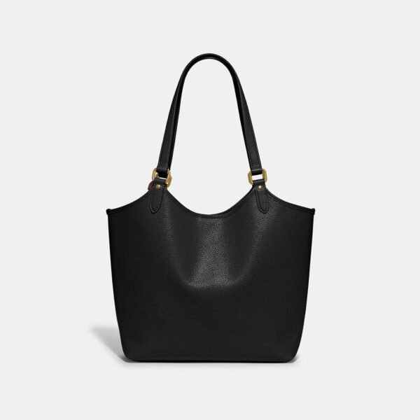 Coach Day Tote Bag Leather Black - Image 3