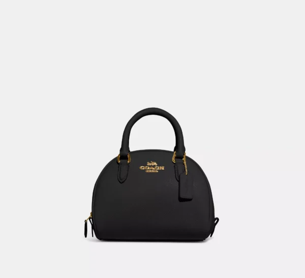 Coach Sydney Satchel Leather Black
