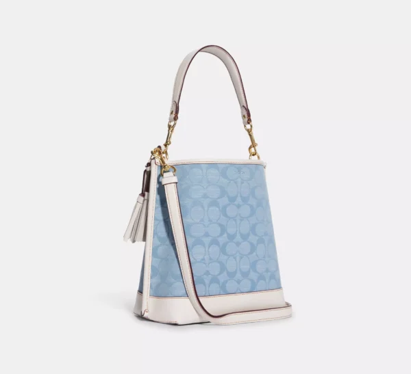 Coach Mollie Bucket Bag 22 In Signature Chambray - Image 2