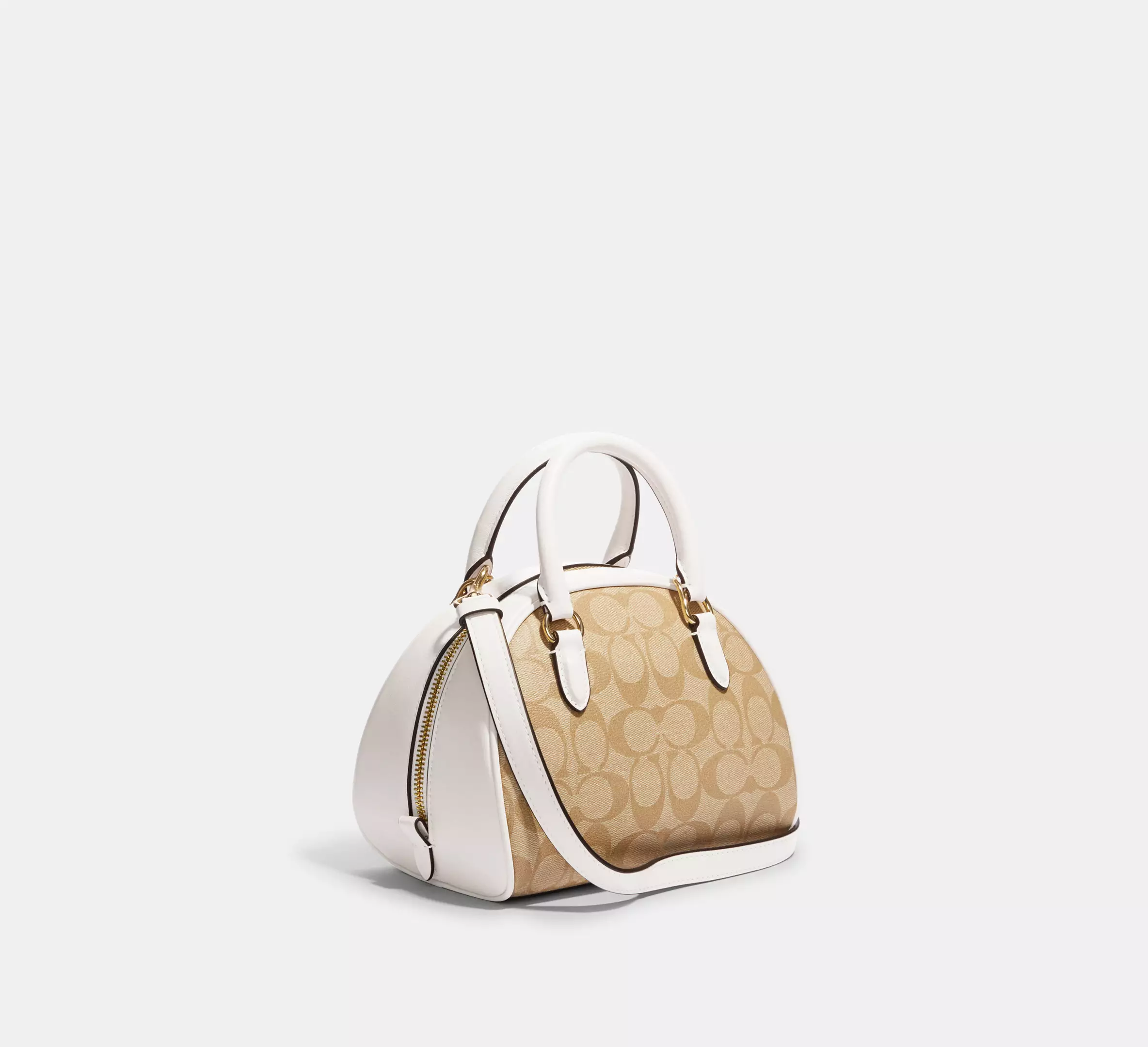 Coach Sydney Satchel In Signature Canvas Light Khaki - Image 3