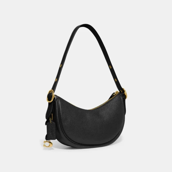 Coach Luna Shoulder Bag Leather Black - Image 2