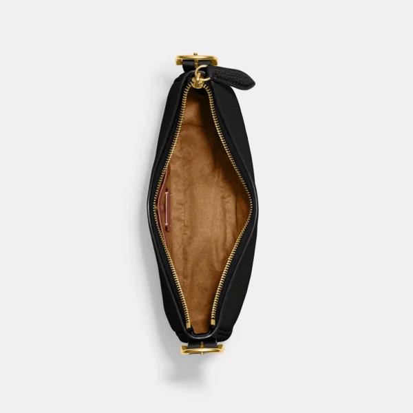 Coach Luna Shoulder Bag Leather Black - Image 4