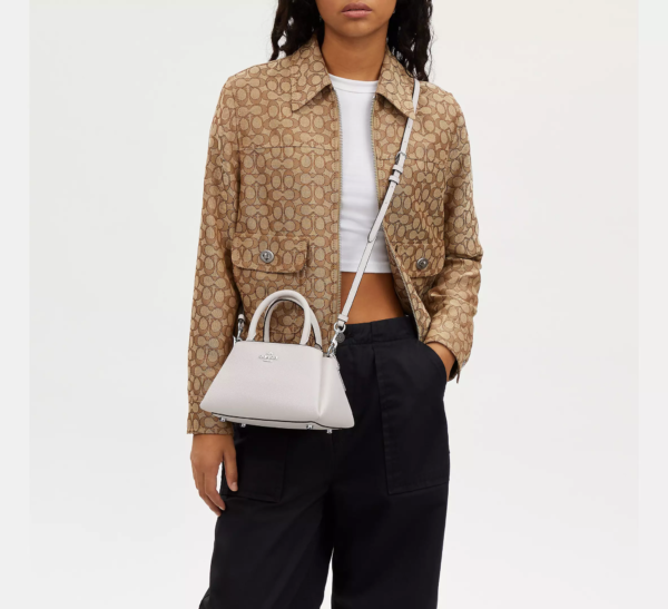 Coach Zuri Crossbody Leather White - Image 3