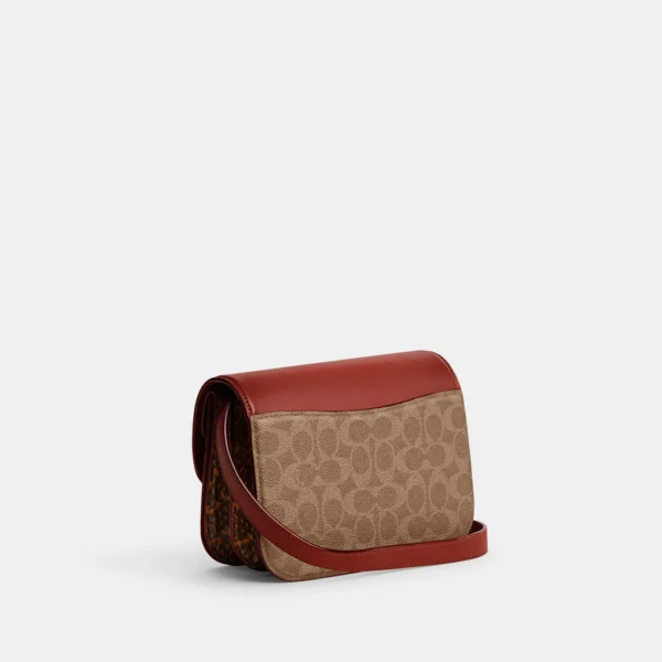 Coach Idol In Signature Canvas With Snakeskin Detail - Image 2