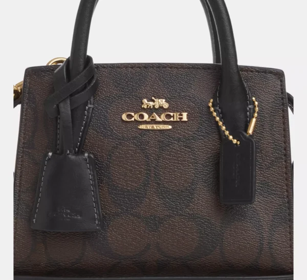 Coach Andrea Mini Carryall In Signature Canvas - Image 7