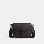 Coach Amelia Saddle Bag Leather Copper Black