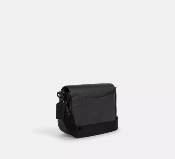 Coach Amelia Saddle Bag Leather Copper Black - Image 3