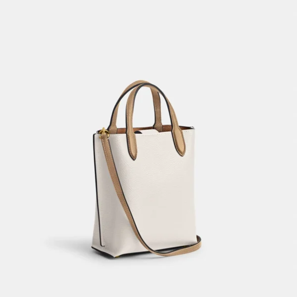 Coach WILLOW TOTE 16 Leather Chalk - Image 2