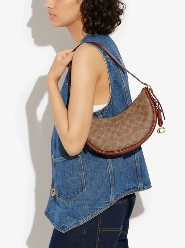 Coach Luna Shoulder Bag In Signature Canvas - Image 4