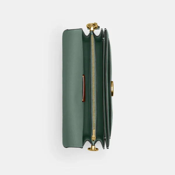 Tabby Shoulder Bag 26 refined pebble leather Sage - Image 3