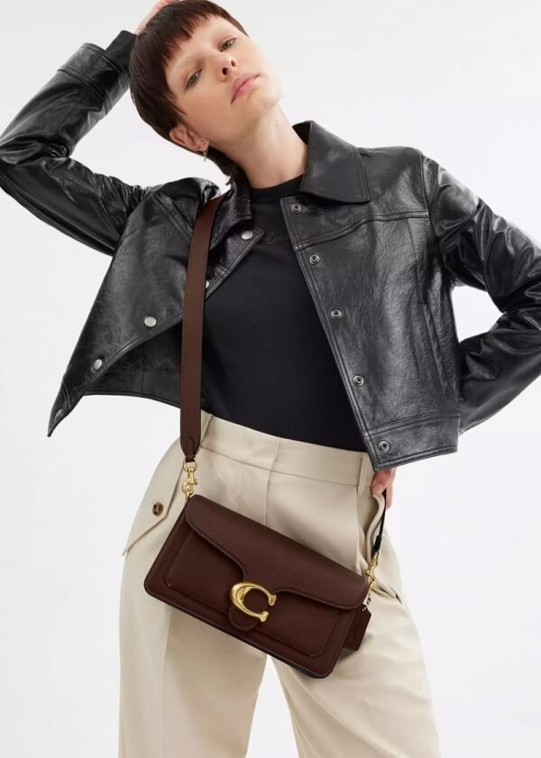 Tabby Shoulder Bag 26 refined pebble leather Maple Gold - Image 2