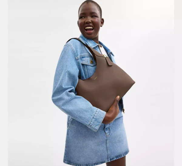 Coach Brooklyn Shoulder Bag 28 Dark Stone - Image 6