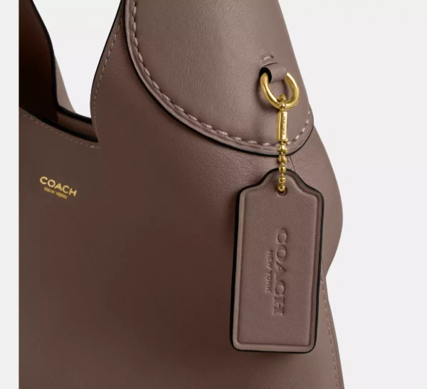 Coach Brooklyn Shoulder Bag 28 Dark Stone - Image 7
