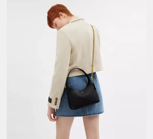 Coach Brooklyn Shoulder Bag 23 Black - Image 6