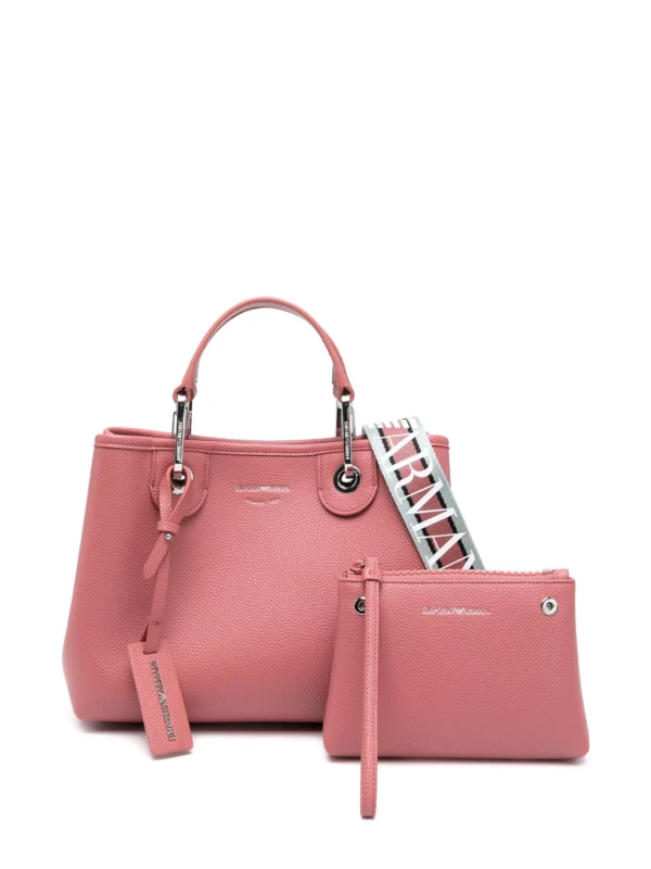 Small MyEA shopper bag with deer print Powder Pink - Image 6