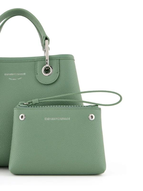 Small MyEA shopper bag with deer print Grass Green - Image 6