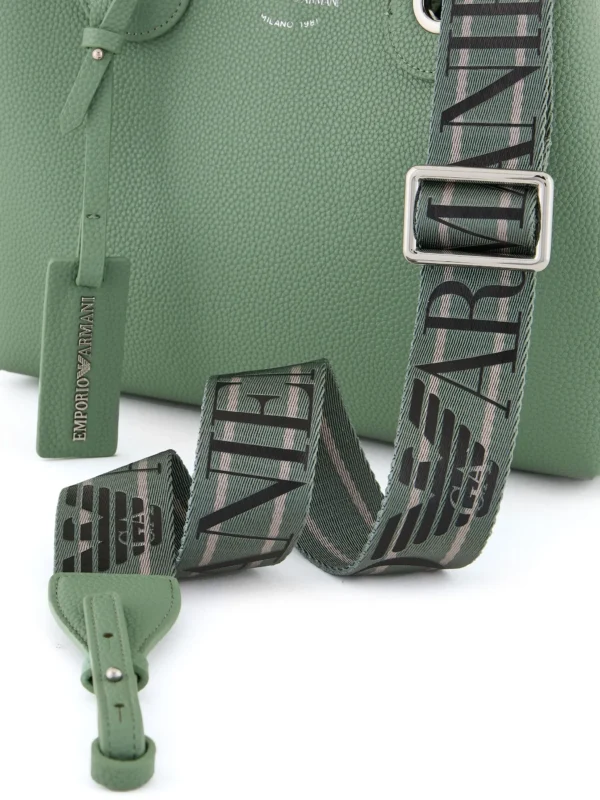Small MyEA shopper bag with deer print Grass Green - Image 5