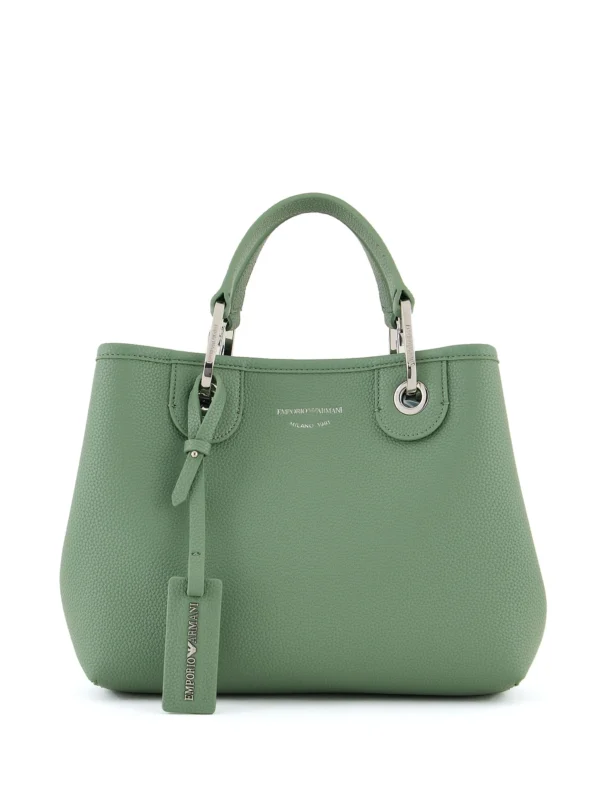 Small MyEA shopper bag with deer print Grass Green