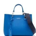 Small MyEA shopper bag with deer print Royal Blue