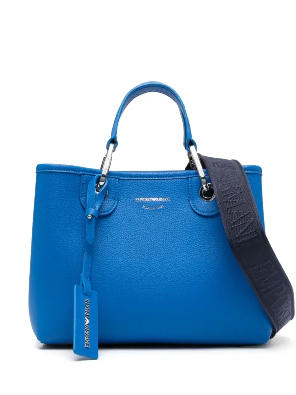 Small MyEA shopper bag with deer print Royal Blue