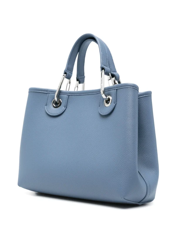 Small MyEA shopper bag with deer print Cerulean Blue - Image 3